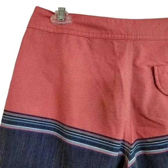 Vissla Dredges Men's Navy & Salmon Poly/Cotton/Spandex Board Shorts NEW - Picture 10 of 14